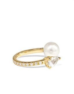 Anissa Kermiche 14 Karat Gold Multi Stone Ear Cuff